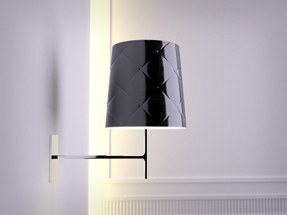 Moon bath in Kstone with LED light all around. NYC wall-black