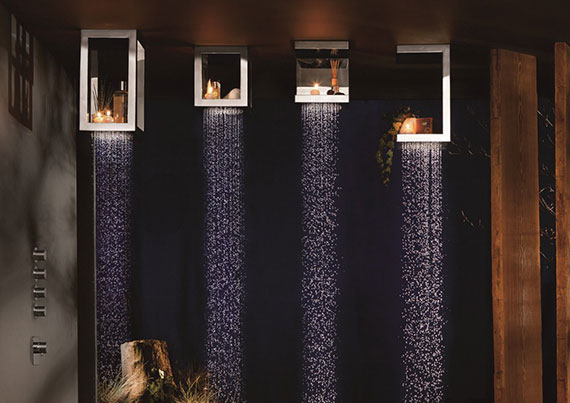 Moon bath in Kstone with LED light all around. Ritmonio_bougies_3